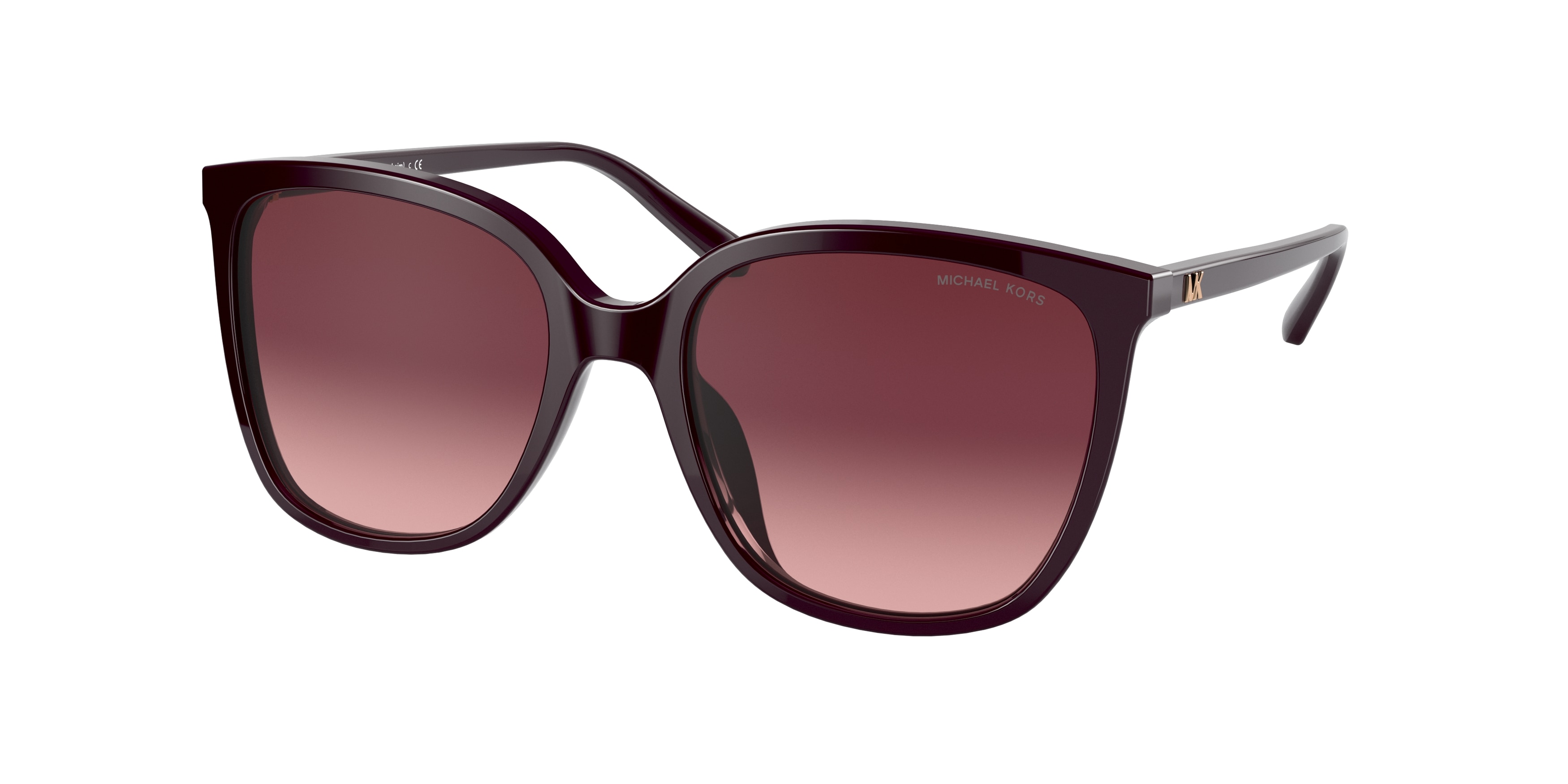 Michael Kors Damen MK2137U Anaheim 33448H Sonnenbrillen Acetat Braun Violett Quadratisch Normal Schattiert-image